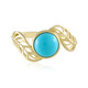 9K Sleeping Beauty Turquoise Gold Ring (Ornaments by de Melo)