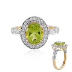 18K Peridot Gold Ring