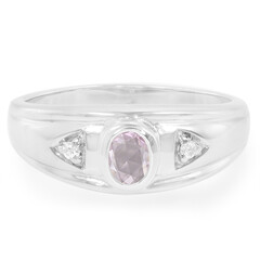 Ceylon Pink Sapphire Silver Ring