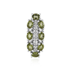 Moldavite Silver Pendant