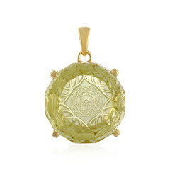 Lemon Quartz Silver Pendant