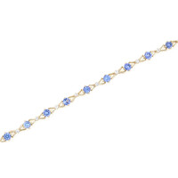 9K AAA Tanzanite Gold Bracelet