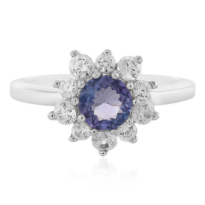 Bi Colour Tanzanite Silver Ring
