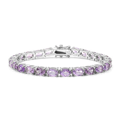 Bolivian Amethyst Silver Bracelet
