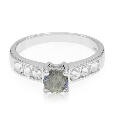 Romanian Spectrolite Silver Ring