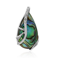 Abalone Shell Silver Pendant
