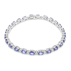 10K AAA Tanzanite Gold Bracelet