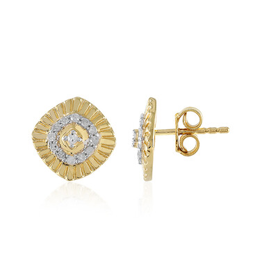 I2 (I) Diamond Silver Earrings