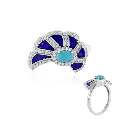 Sleeping Beauty Turquoise Silver Ring