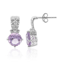 Amethyst Silver Earrings