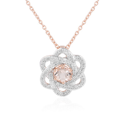 Morganite Silver Necklace