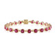 Madagascar Ruby Silver Bracelet