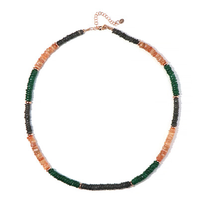 Rose Hematite Silver Necklace