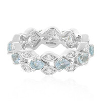 Sky Blue Topaz Silver Ring