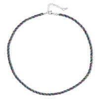 Mystic Hematite Silver Necklace