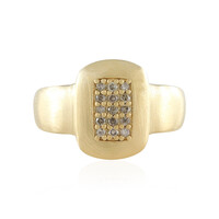 I2 Brown Diamond Silver Ring