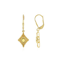 Madagascar Yellow Sapphire Silver Earrings