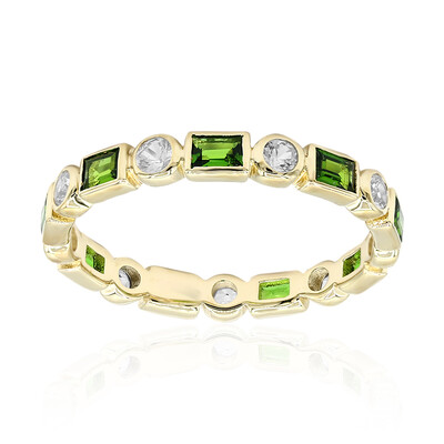 9K Russian Diopside Gold Ring