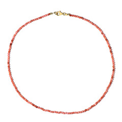 Pink Quartz Silver Necklace