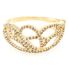 Fancy Diamond Silver Ring