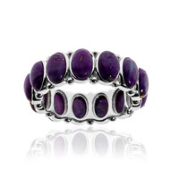 Kingman Purple Mojave Turquoise Silver Ring