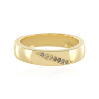I3 Brown Diamond Silver Ring