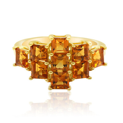 Madeira Citrine Silver Ring