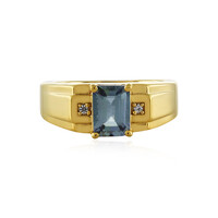 Unheated Tanzanite Silver Ring