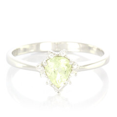 Cuprian Tourmaline Silver Ring