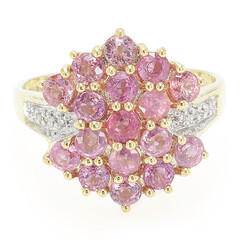 18K Unheated Padparadscha Sapphire Gold Ring (AMAYANI)