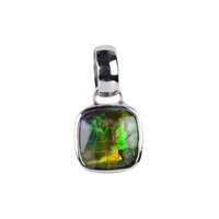 Ammolite Silver Pendant