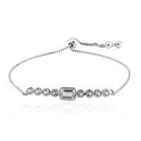 White Topaz Silver Bracelet