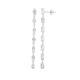 White Topaz Silver Earrings