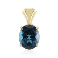 9K London Blue Topaz Gold Pendant