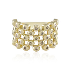 9K I2 Champagne Diamond Gold Ring (de Melo)