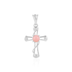 Pink Opal Silver Pendant