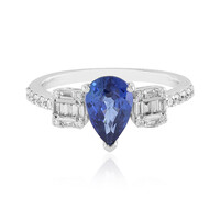 18K Ceylon Blue Sapphire Gold Ring