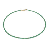 14K Zambian Emerald Gold Necklace