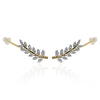 9K SI1 (G) Diamond Gold Earrings