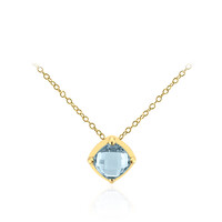 Sky Blue Topaz Silver Necklace