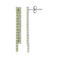 Peridot Silver Earrings