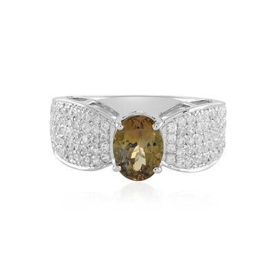 9K Unheated Yellow Tanzanite Gold Ring