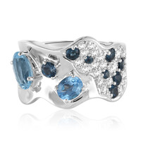 Sky Blue Topaz Silver Ring