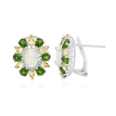 Welo Opal Silver Earrings