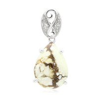 Magnesite Silver Pendant