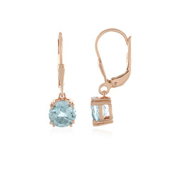 Sky Blue Topaz Silver Earrings