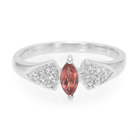 Lindi Garnet Silver Ring