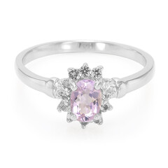 Rose de France Amethyst Silver Ring