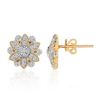 14K IF (D) Diamond Gold Earrings