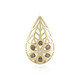 9K I2 Champagne Diamond Gold Pendant (Ornaments by de Melo)